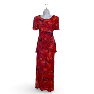 S.L.Fashions Floral Skirt Set